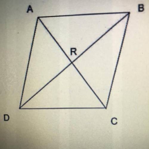 What value of X would assure parallelogram ABCD is a rhombus give an angle BRC=7X +6