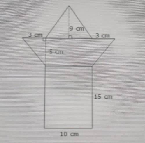 Sam constructed a shape using polygons as shown in the diagram below​