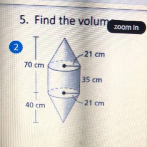 Find the volume 
I really need your help
