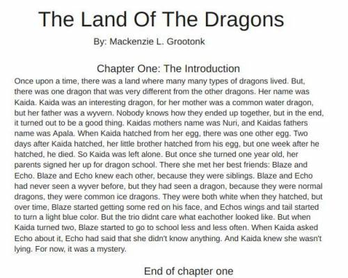 Chapter one of my new book, hope you like it
Let me know if you want to see chapter two