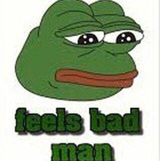 Why is Pepe the frog sad?!?!?!