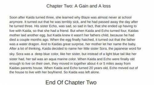 Chapter one and two of my new book

does anyone have an idea for chapter three
also, sorry if its