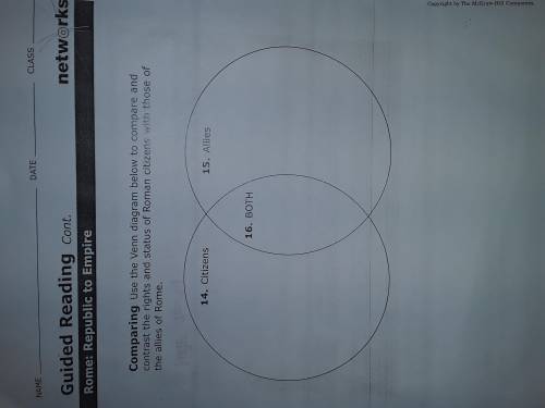 Use venn diagram to compare and contrast the rights and status of Roman citizens with those of the