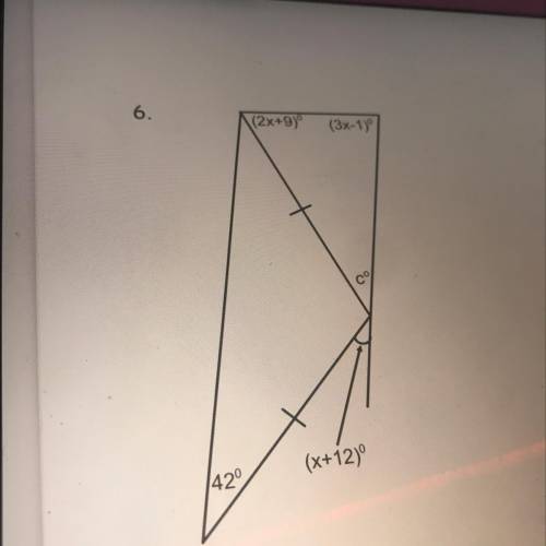 I need x and c value. Please, help, help