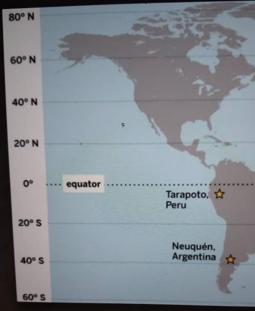 Plss help

Which location has the warmer air temperature: Tarapoto or Lima? Why?view pic below.​​