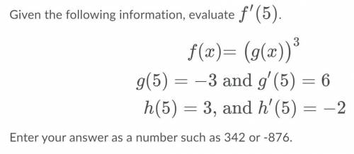 How to find f'(5)? given the following