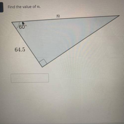 Can someone help me find the value of n? For this problem