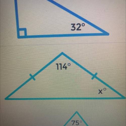 Can someone help me solve this I’m trying to find x on the triangle