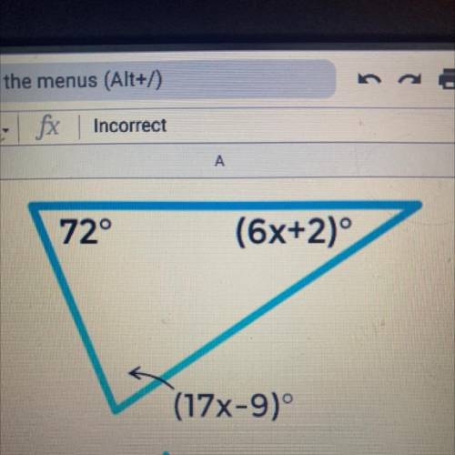 I really need help find x in this triangle