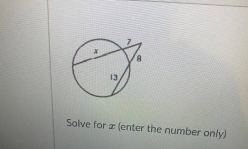 8
13
Solve for a (enter the number only)