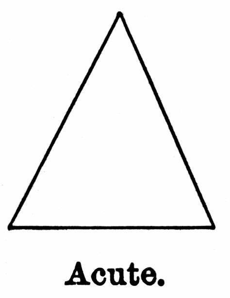 What is a acute triangle and what do a acute triangle look like?​