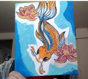 Ok, I finished these 2 last night and I need someone to tell me how they look, Also the koi fish is