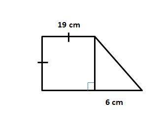 Find the area of the figure
A) 114cm
B)350cm
C)418cm
D)447cm