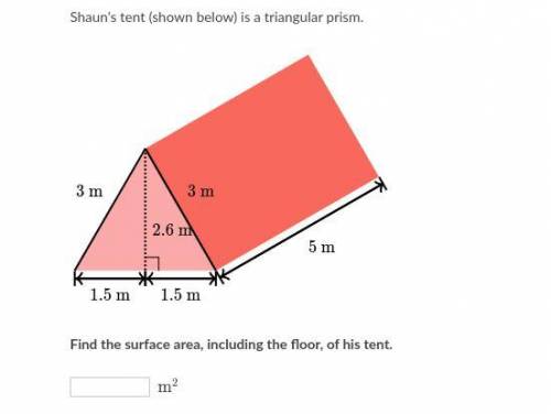 Shaun's tent (shown below) is a triangular prism.