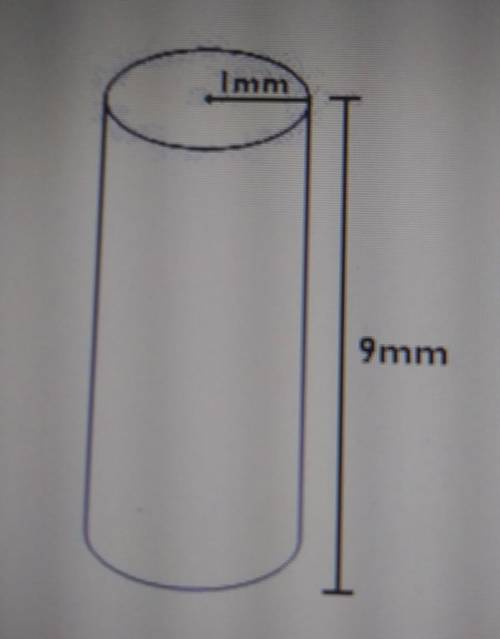 Find the surface area of the cylinder. Use 3.14 for P.

A: 56.52 mm²B: 62.8 mm² C: 59.66 mm²D: 65.