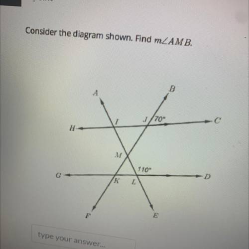 Consider the diagram shown. Find M