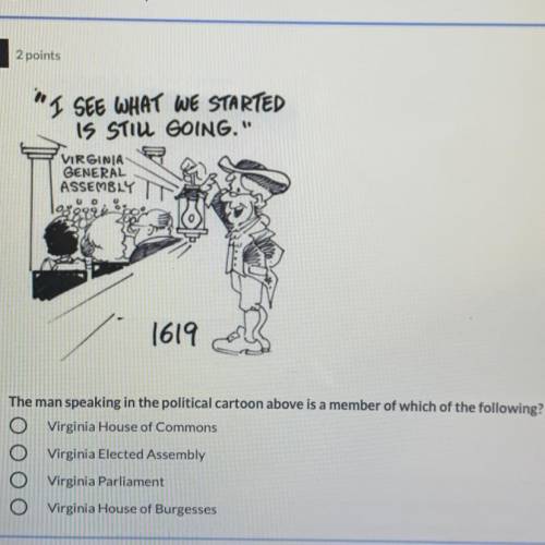 The man speaking in the political cartoon above is a member of which of the following?