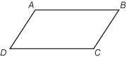 Figure ABCD is a parallelogram.

Which statement must be true?
Question 8 options:
stack A B space