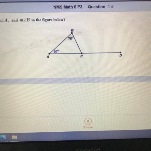 What is the relationship among angle BCD and angle A, and angle B in the figure below?