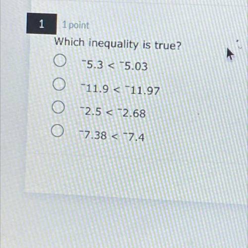 Which inequality is true?