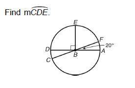 Find CDE of this circle.