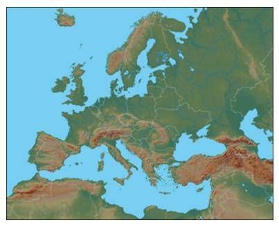 Which of these landforms contribute the most to Europe’s ability to establish world trade routes?