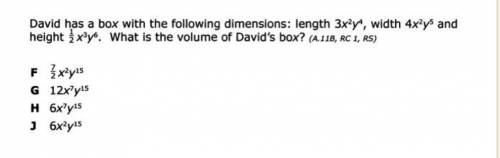 What is the volume of David’s box?