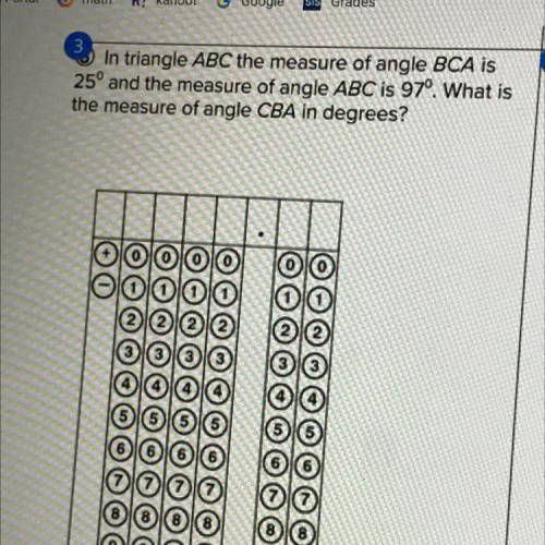 What is the measure of angle CBA.