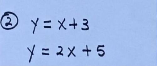 Solve this by substitution
