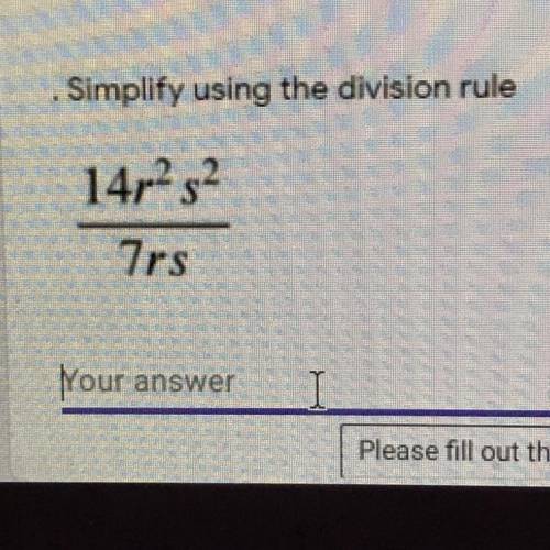 Simplify using the division rule
14,252
Trs