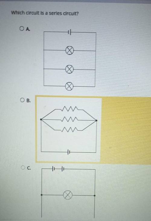Which circuit is a series circuit? ​
