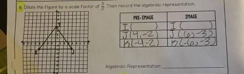 I have done J and K but I just Need I and the Algebraic Representation
