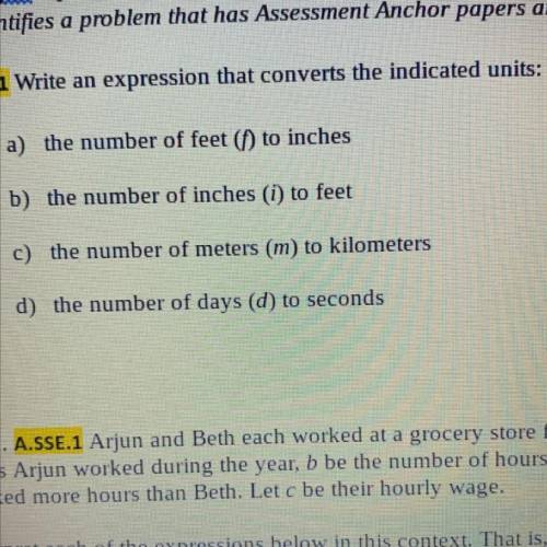A) the number of feet (f) to inches