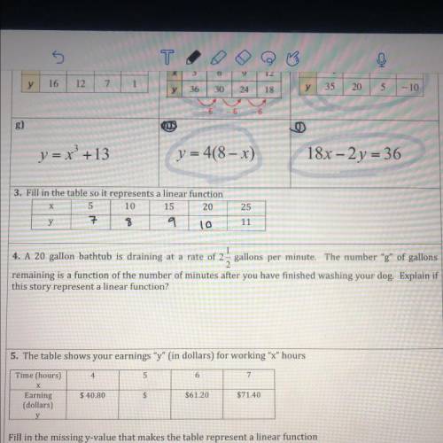 PLS HELP ALGEBRA 1 LINEAR FUNCTIONS QUESTION 
(ONLY number 4 pls, it wouldn’t let me crop it)