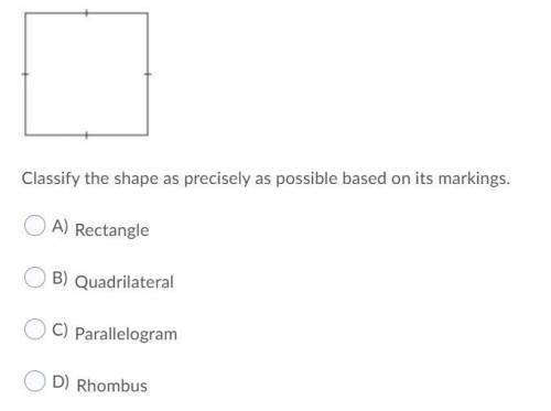 Classify the shape as precisely as possible based on its marking