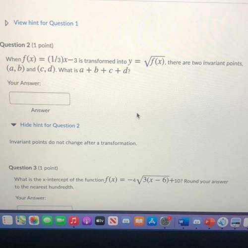 I need help for question 2