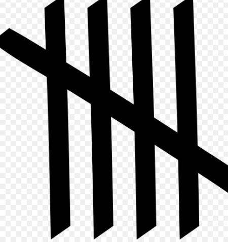 Tally marks are alwaysrecorded in bunches of(4 5 1 2)​