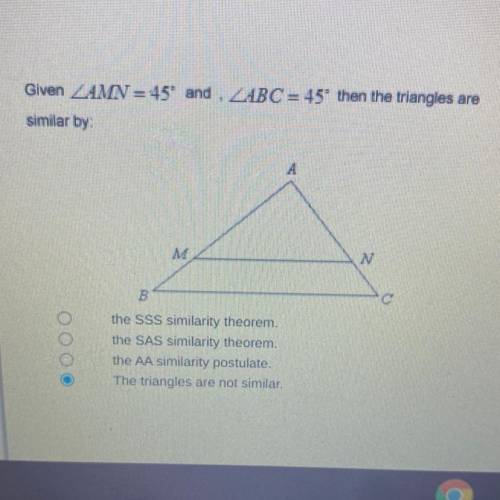 How are the triangles similar pleaseee I’ll give you BRAINLIEST