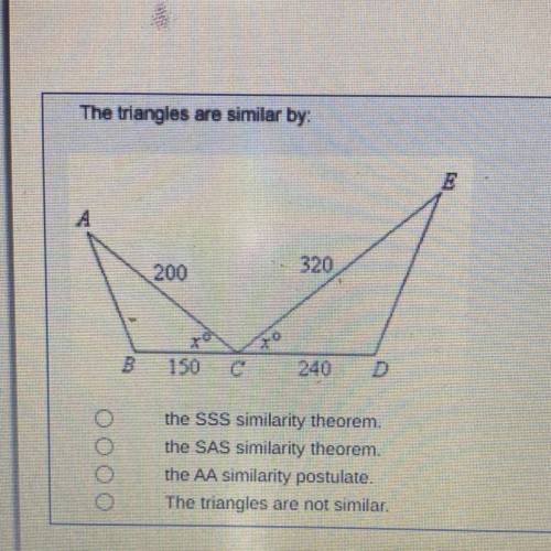 How are the triangles similar pleaseee help ILL GIVE YOU BRAINLIEST