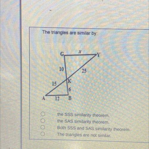 How are the triangles similar pleaseee help I’ll give you BRAINLIEST