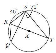 Use the circle below to find the following measures. Arc QT = and