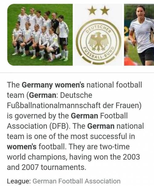 Who are the Germany women's ?