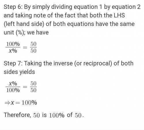 What percent is 50% of 50% of x? Please help.