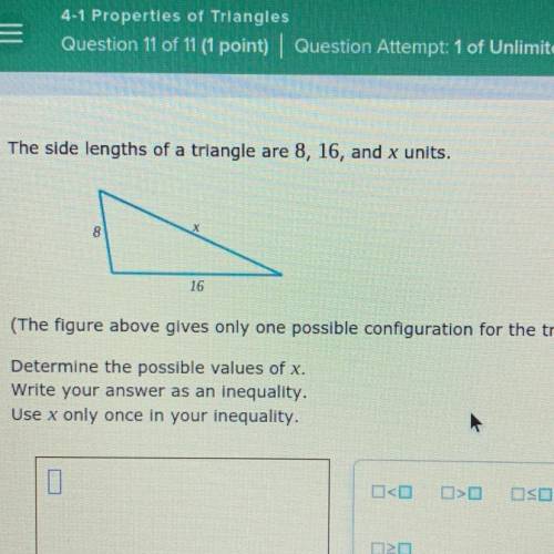 I have to write an equality for this please help!
