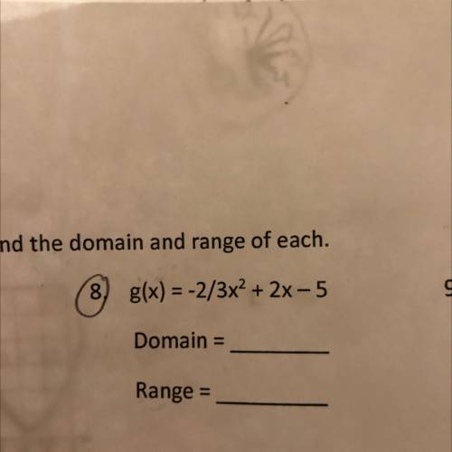 Need to find the domain and range