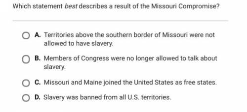 Missouri compromise...