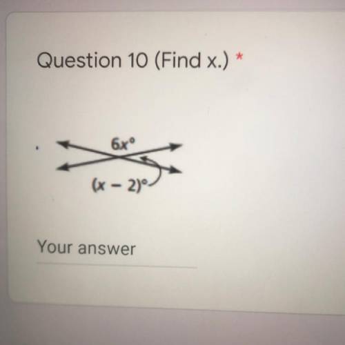 For this question, we have to find x.