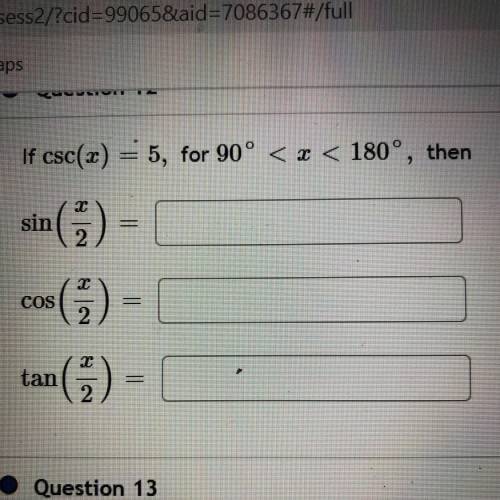 Question above^
Trigonometry