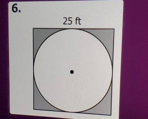 What is the area of the shaded region? ​