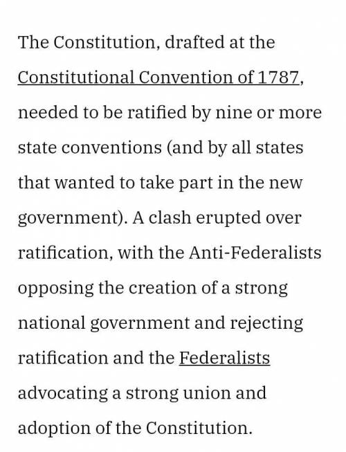 Create a list of reasons why the anti-federalist opposed the constitution